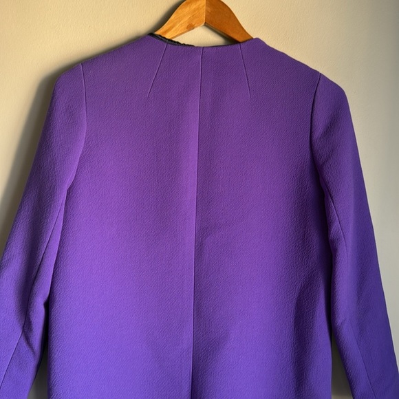 J Crew Collarless  wool Blend  Italian Double Cloth Coat 0 - Picture 8 of 14